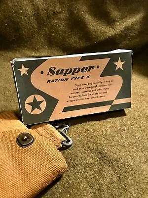 WWII US ArmyUSMC K-Ration Late War Morale Supper Box • $9.99