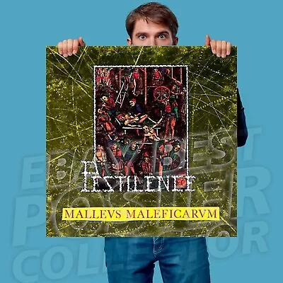 PESTILENCE Malleus Maleficarum BANNER Poster Vinyl Album Cover Art • $57.90