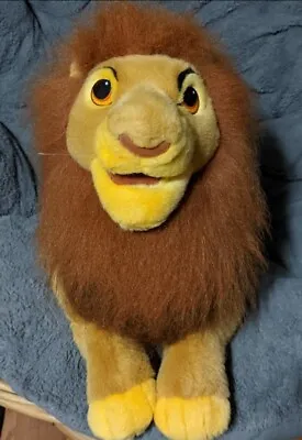 Vintage Disney Lion King Mufasa Large Stuffed Plush Puppet  • $35