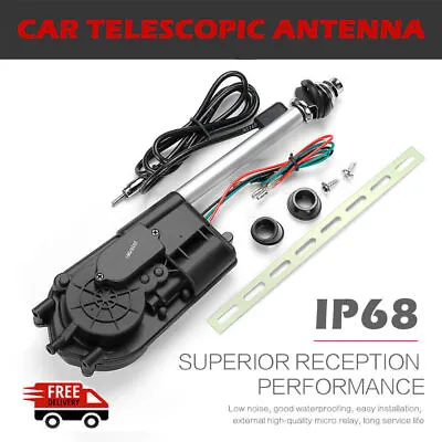 Universal Electric Power Automatic Antenna Car SUV Radio Mast Aerial AM FM DC12V • $39.77