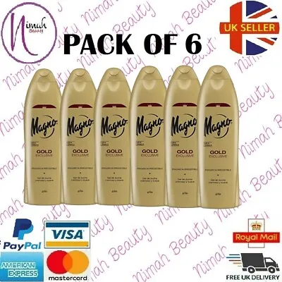 (Pack Of 6)Magno Gold Exclusive Spanish Shower Gel La Toja 550 Ml • $45.85