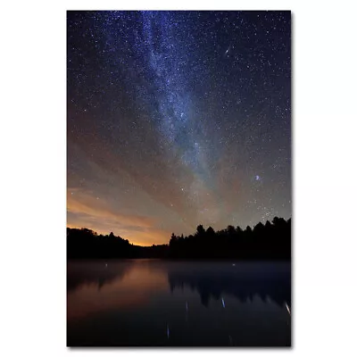 Milky Way Poster Space Galaxy Universe Wall Art Picture Print Starry Night 24x36 • $12.65