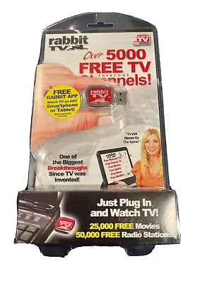 Rabbit TV Entertainment System-App Incl.-Brand New-As Seen On TV-Movies & Radio • $7.50