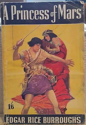 A Princess Of Mars - Edgar Rice Burroughs - 1948 Vintage GOULDEN Edition RARE • $10.42