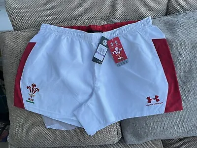 Under Armour Wales Under 20’s Rugby Shorts 2017-19 Size XXL Brand New With Tags • £25