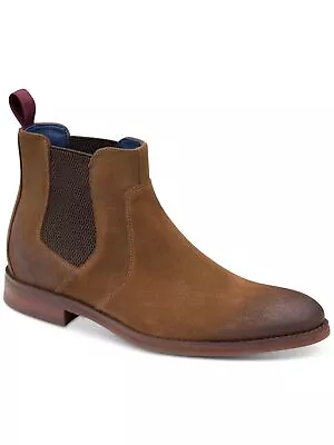 JOHNSON & MURPHY Mens Brown Goring Comfort Danby Round Toe Dress Boots Shoes 9 M • $41.99