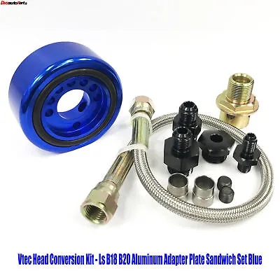 ForHondaAcuraB16B18 Vtec Conversion Kit - Ls B18 B20 Aluminum Adapter Plate New • $34.99