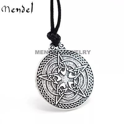 MENDEL Mens Womens Pagan Wiccan Sigil Pentagram Star Pendant Necklace Rope Men • $9.99