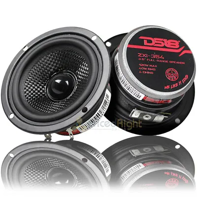 DS18 Elite 3.5  Full Range Coaxial Speakers 120 Watts Max 4 Ohm ZXI-354 Pair • $49.95