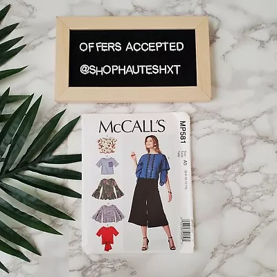 McCalls Loose Fitting Top Sewing Pattern MP581 • $8.99