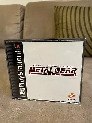 Metal Gear Solid (Sony PlayStation 1 1999) Black Label With Manual • $0.99