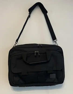 VICTORINOX Black Laptop Briefcase Bag Multi Compartment Travel Business Nylon • $195