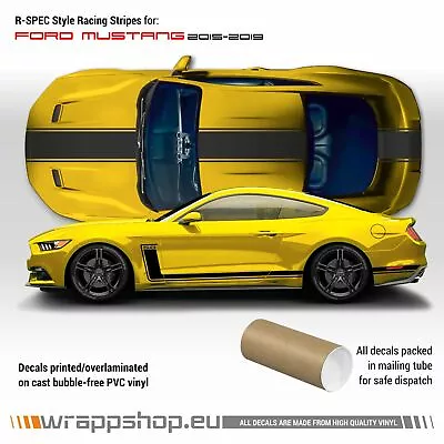 R-SPEC Style Racing Stripes Kit For Ford Mustang 2015 - 2022 • $87.38