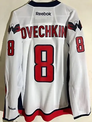 Reebok Premier NHL Jersey Washington Capitals Alexander Ovechkin White Alt Sz S • $79.99