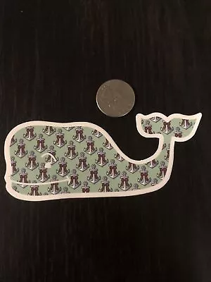 New Vineyard Vines Holiday Anchor Themed Whale Sticker Hydroflask Yeti Car Decal • $2.60