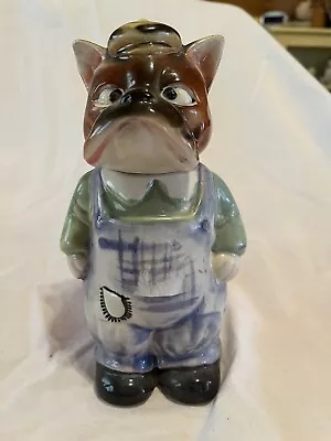 Majolica Bulldog Bank  (747) • $35