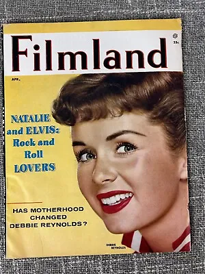 1957 Filmland Magazine Debbie Reynolds Cover Natalie Wood Elvis Presley April • $31.59