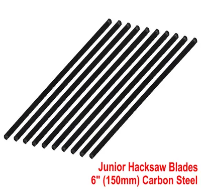 6  Inch Junior Hacksaw Saw Carbon Steel Replacement Metal Cutting Blades 150mm • £0.99