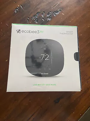 £111.60 • Buy Ecobee3 Lite EB-STATE3LT-02 Smart WiFi Thermostat In Black - NEW In Plastic Seal