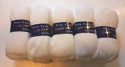 Woolcraft New Fashion DK Range Acrylic Knitting Yarn 5x100g PACKS OF 5 • £12.25