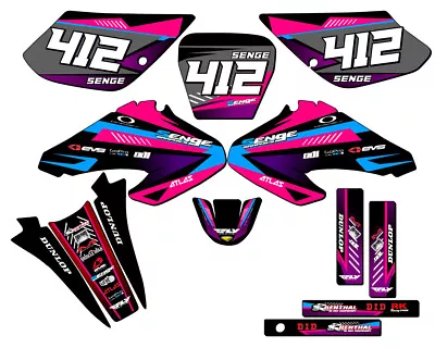 2001-2004 XR 80 SURGE Pink Senge Graphics Kit Compatible With Honda • $114.99