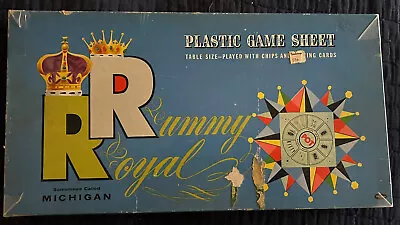 Vintage 1960's Whitman Publishing Company Rummy Royal Mat Game Sheet In Box 4713 • $14.95