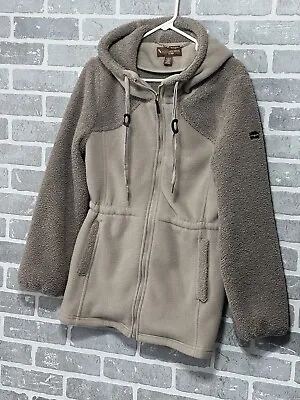 Kookaburra By UGG Women’s SP Taupe Sherpa Style Hooded Coat Jacket • $18.86