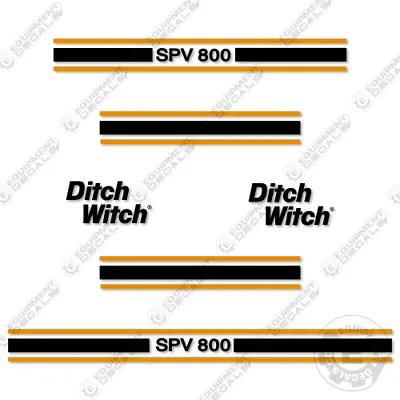 Fits Ditch Witch SPV 800 Decal Kit Excavator Decal Replacements - 7 YEAR VINYL! • $224.95