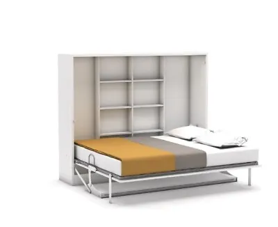 Diva Couple Desk Bed - Horizontal Hidden Bed Murphy Bed Complete Solution • £1678