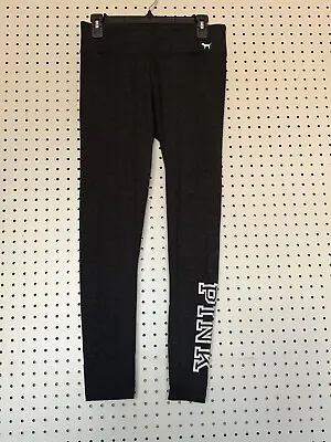Victoria’s Secret Yoga Gray Classic Logo Leggings Size Medium • $20