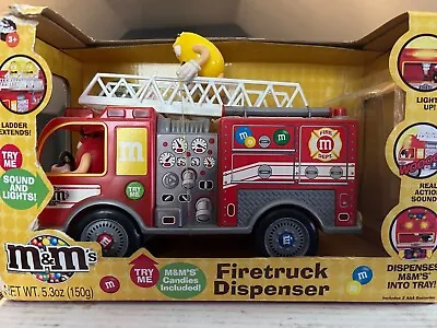 M&Ms Fire Truck Candy Dispenser - Lights & Siren Sound 2011 • $109.99