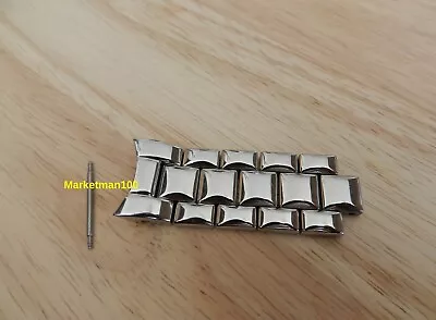 £19.50 • Buy Silver Top 5 Fixed Links To Fit AR0647/AR0680 Armani Men's Watch Strap 