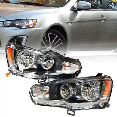 For 2008-2017 Mitsubishi Lancer 2.0/2.4L Driver & Passenger Headlights Headlamps • $153.90