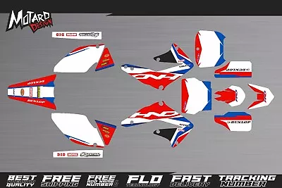 Graphics Kit For Honda CRF 450 R 2002 2003 2004 Decals Stickers By Motard Design • $147.92