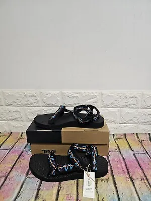 Teva Original Universal Walking Sandals UK 6 Women's RRP £ 50 Ziggy Black • £38