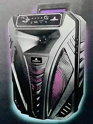 Bluetooth 8”Big Speaker Wireless Mic Usb Super Bass LED Light 5 Lb Loud Music • $45