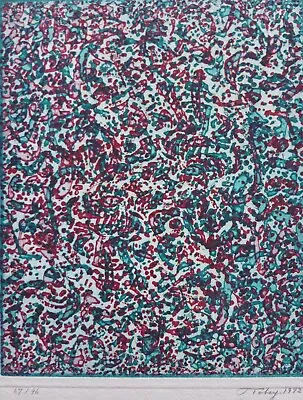 MARK TOBEY  SUMMER JOY  HAND SIGNED 1972 Etching Abstract Expressionism USA • $645