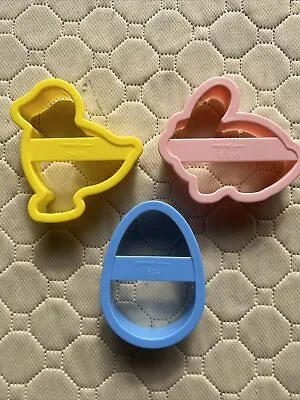 3 Easter Cookie Cutters Bunny Chick Egg • $5