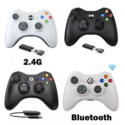 Wireless Xbox 360 Controller For Xbox 360/360Slim Windows 11 10 8 7 PC Vibration • $23.69