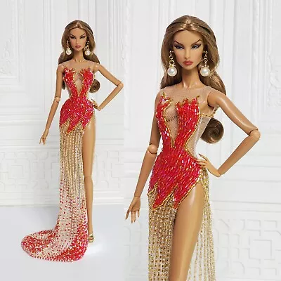 Evening Gown Mermaid Dress Fashion Royalty Fr2 Nuface Silkstone Barbie Doll D057 • $139.99