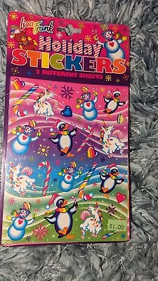 Vintage Lisa Frank Christmas Stickers 2 Sheets New In Package Penguins Plus  • $20