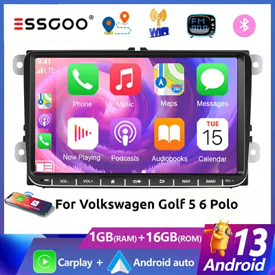 For VW Volkswagen Jetta Passat 9  Android 13 Car Stereo Radio Apple Carplay GPS • $99.59