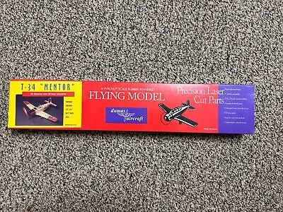 DUMAS 	Dumas T-34 Mentor Balsa Laser-Cut Airplane Kit  DUM204 New/Sealed • $50