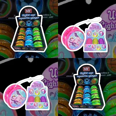 Light Up Yo-Yo  🇬🇧Based Sports Unicorn Boys Girls Xmas Birthday Gifts • £2.99