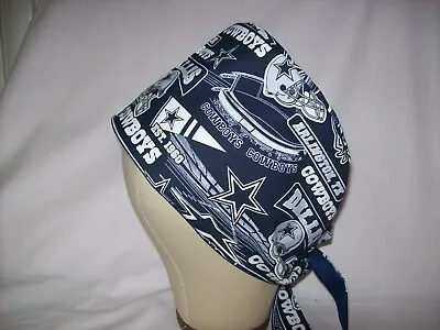 Men/Women Surgical Scrub Cap Lined Dallas Cowboys 100% Cotton • $17.99