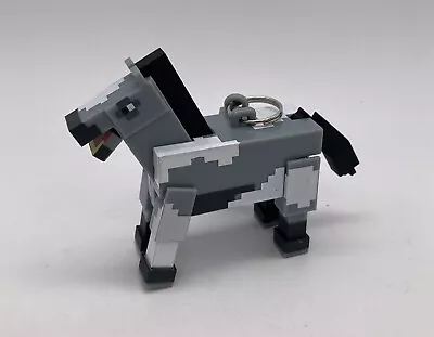 Minecraft Figures Key Chain Hanger Grey Gray Horse • $9.99