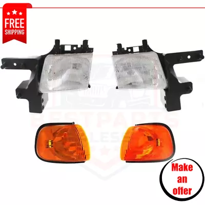 Corner Lights & Headlights Kit 4 Pc For 1999-2003 Dodge Ram 1500/2500 Van Base • $251.99