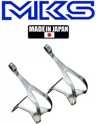 MKS Duraluminum Road NJS Approved Toe Clips MEDIUM Or LARGE • $17.90