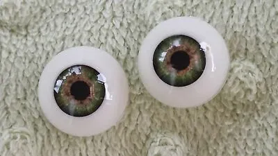 14mm Meadow Green Round Acrylic Eyes Reborn Baby Doll Making Supplies • $8.10