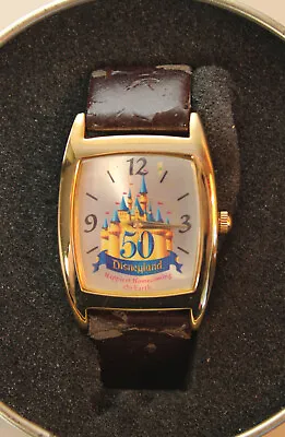 Disneyland 50th Anniversary Watch In Original Tin And Box • $10